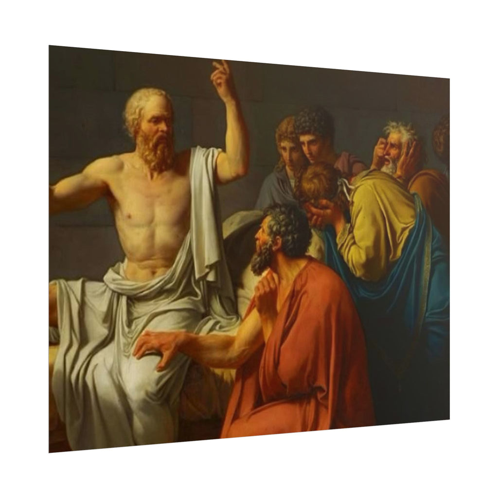 Socratic Debate Classical Art Poster