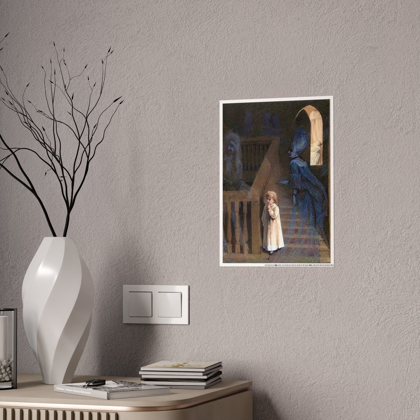 Victorian Ghost Child Poster — Vintage Haunting Art Print
