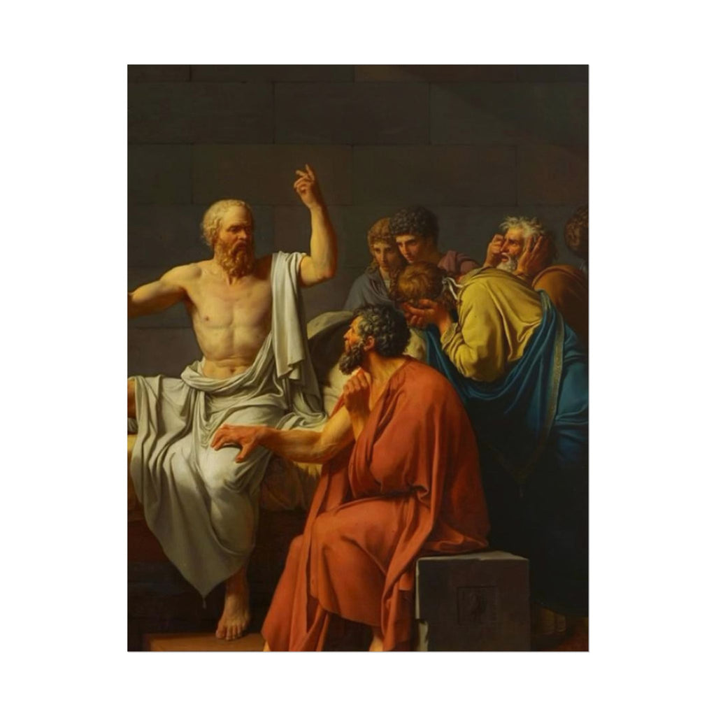 Socratic Debate Classical Art Poster