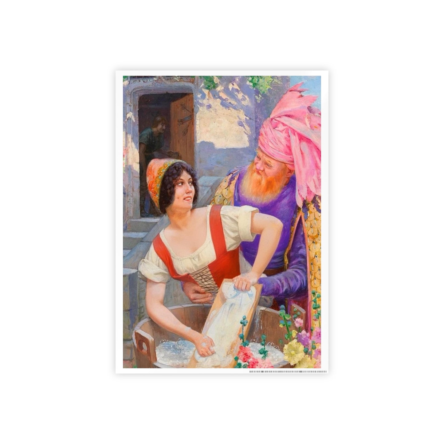 Vintage Romantic Art Poster — Classic Oil Painting Wall Print