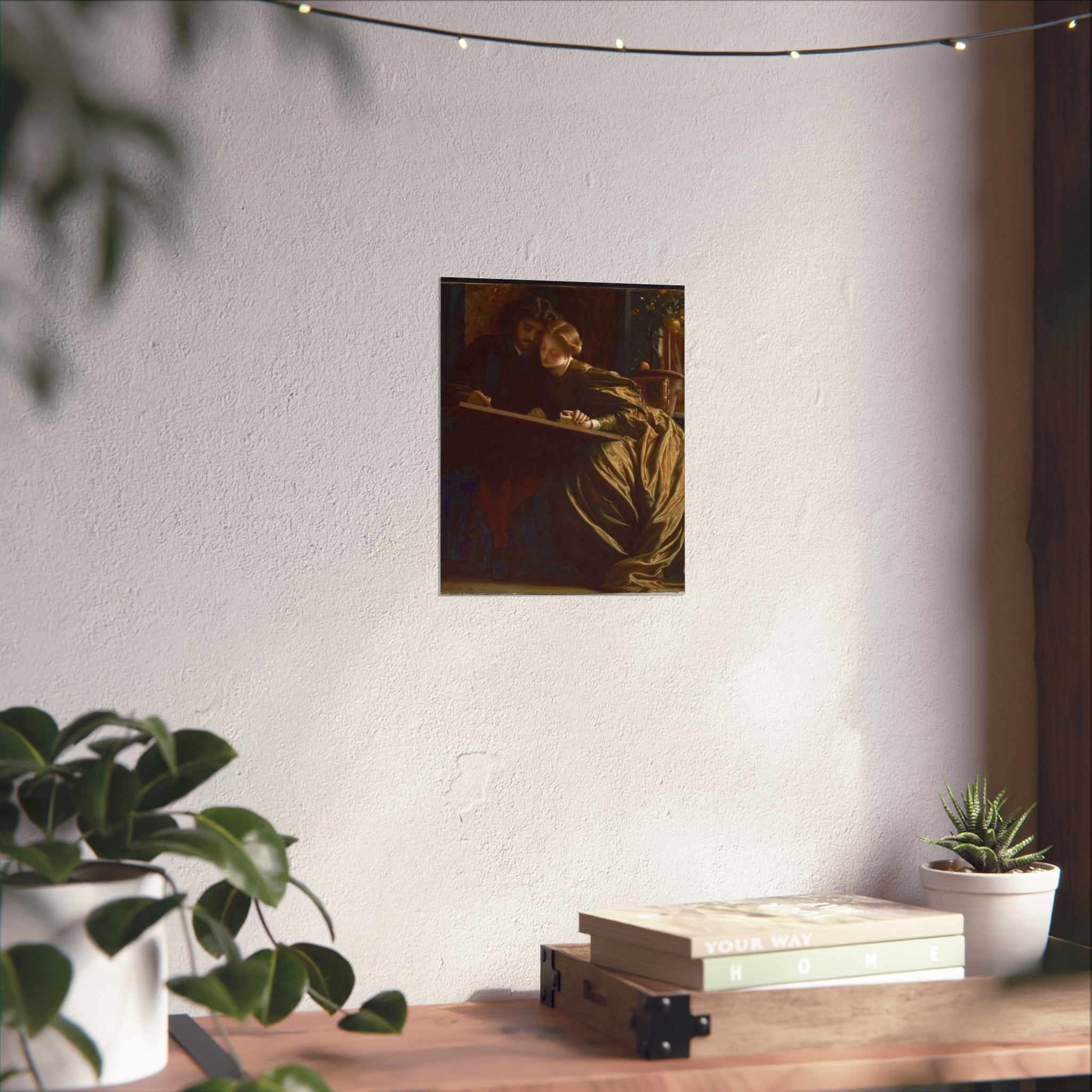 Fine Art Poster — Victorian Lovers Painting Wall Art Print