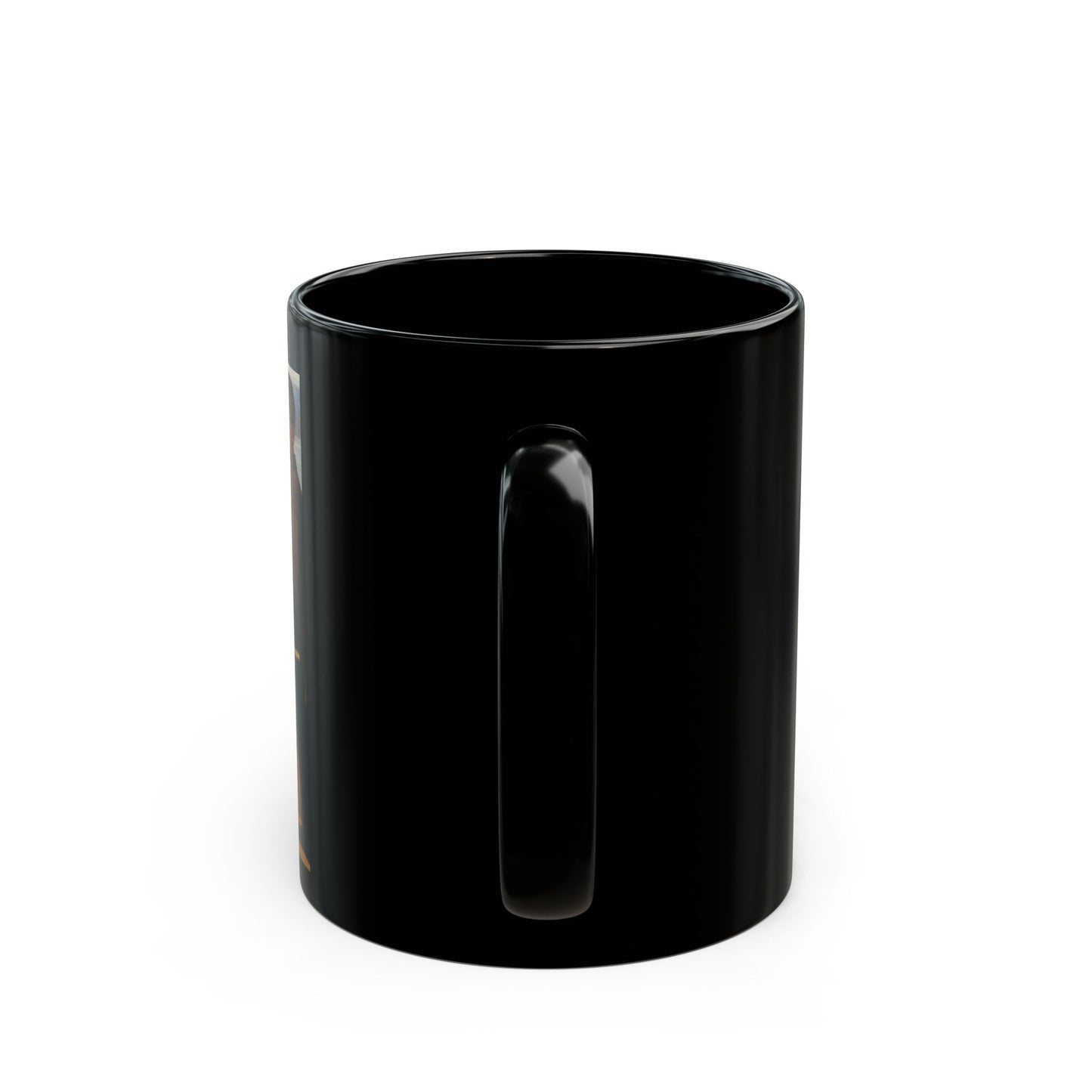 Taza El ángel herido | Taza de cerámica negra