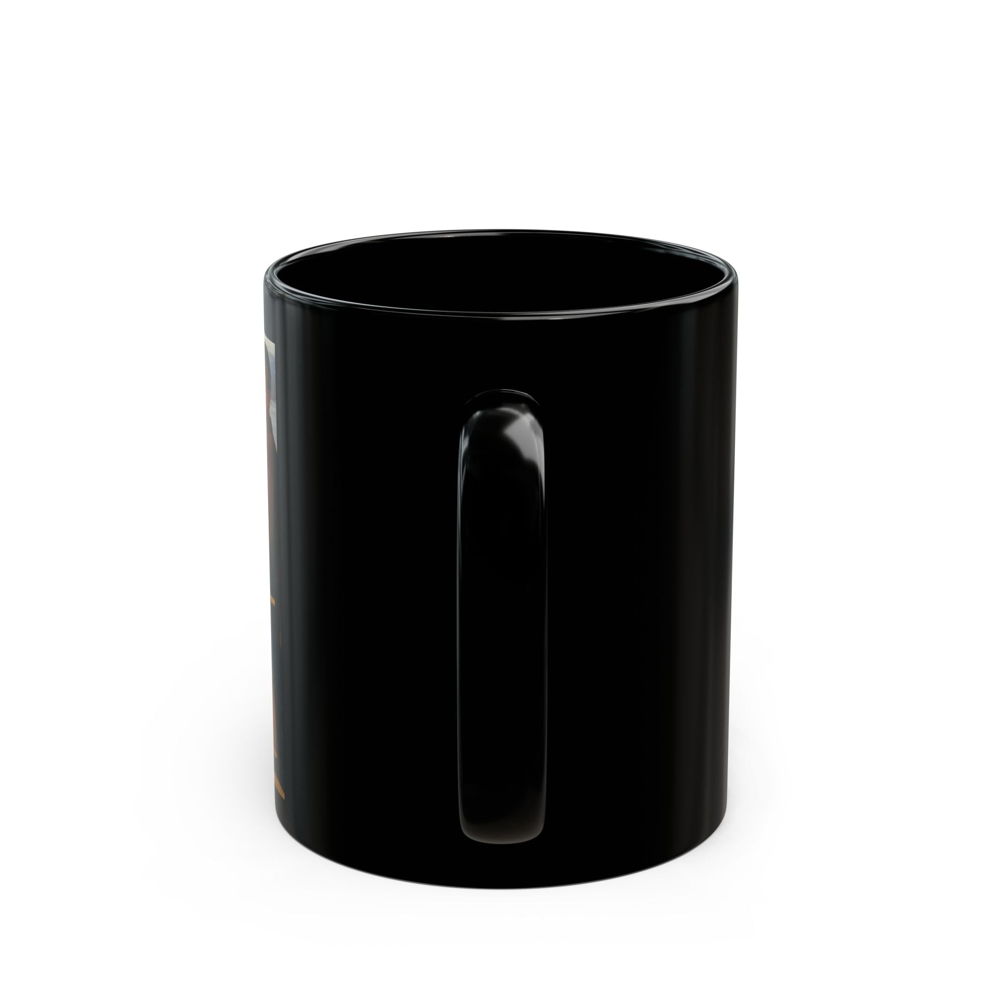 Taza El ángel herido | Taza de cerámica negra