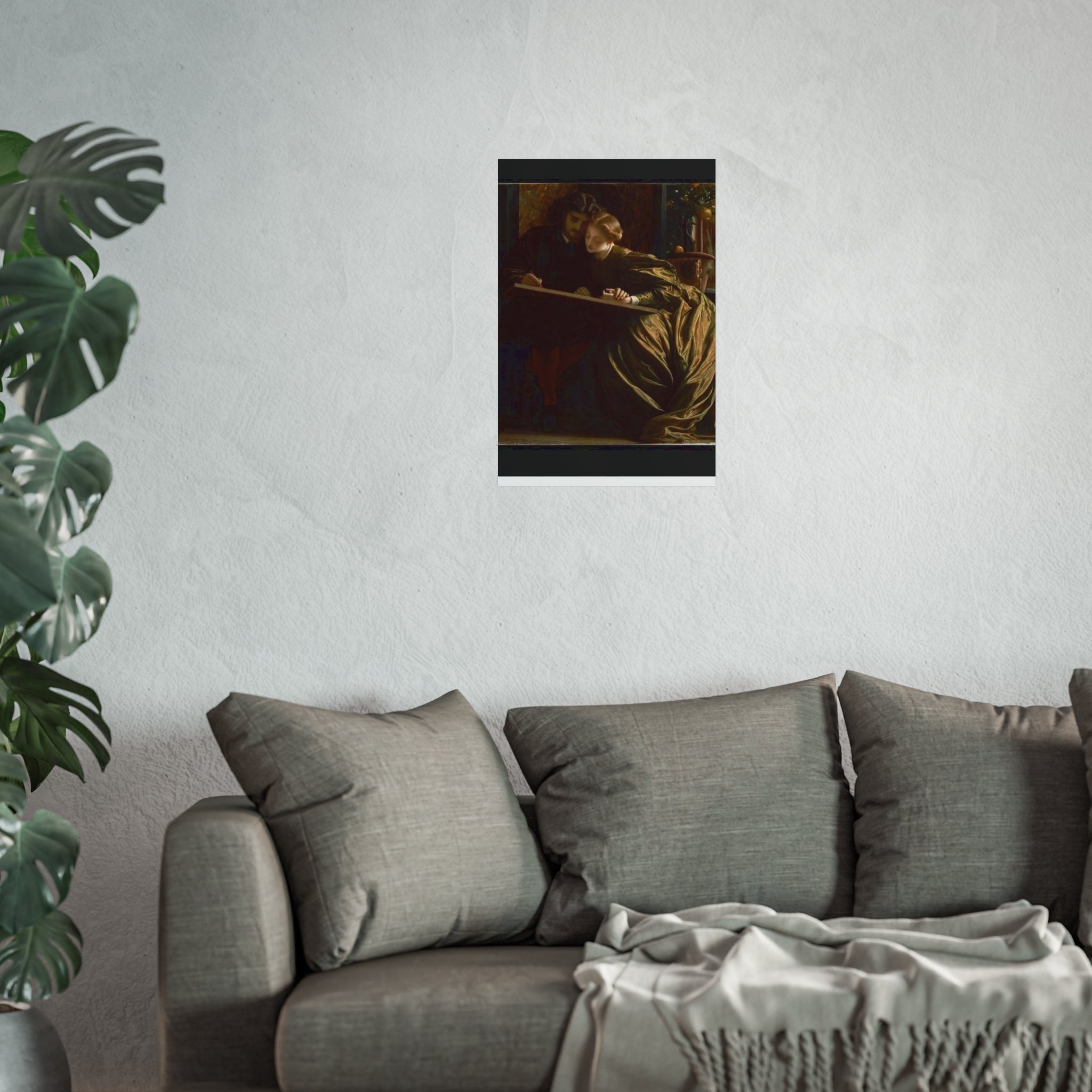 Fine Art Poster — Victorian Lovers Painting Wall Art Print