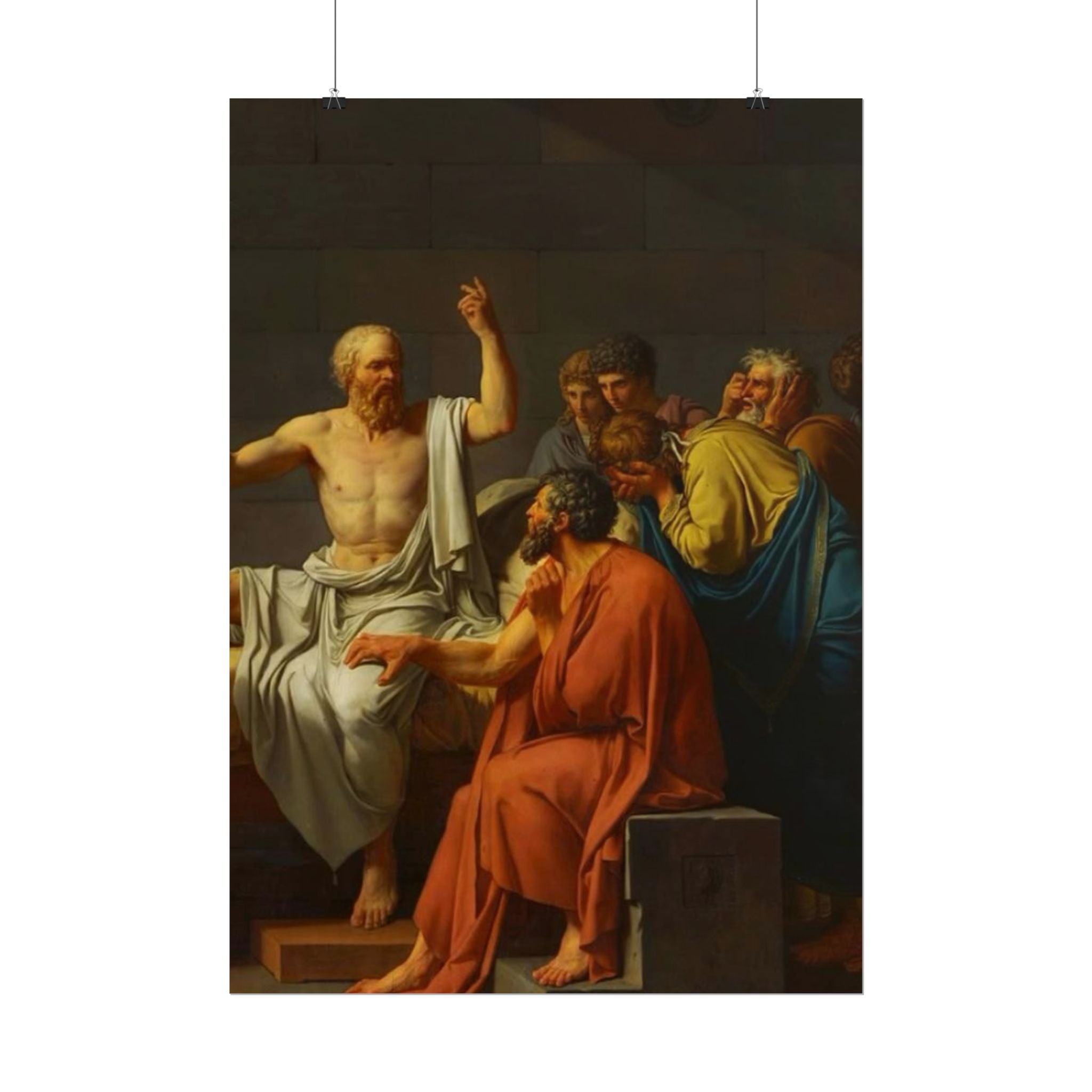 Socratic Debate Classical Art Poster