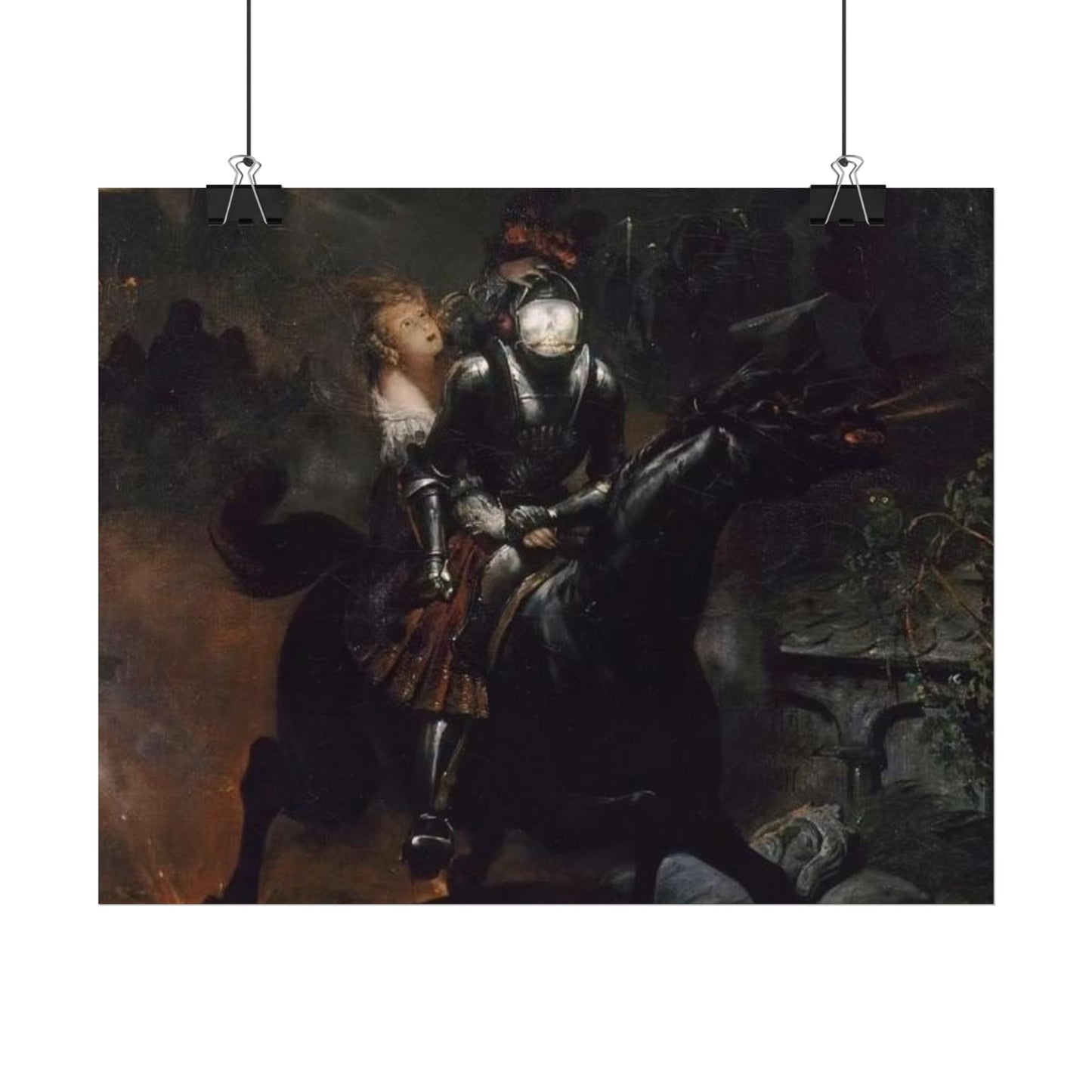 Medieval Knight Watercolor Poster