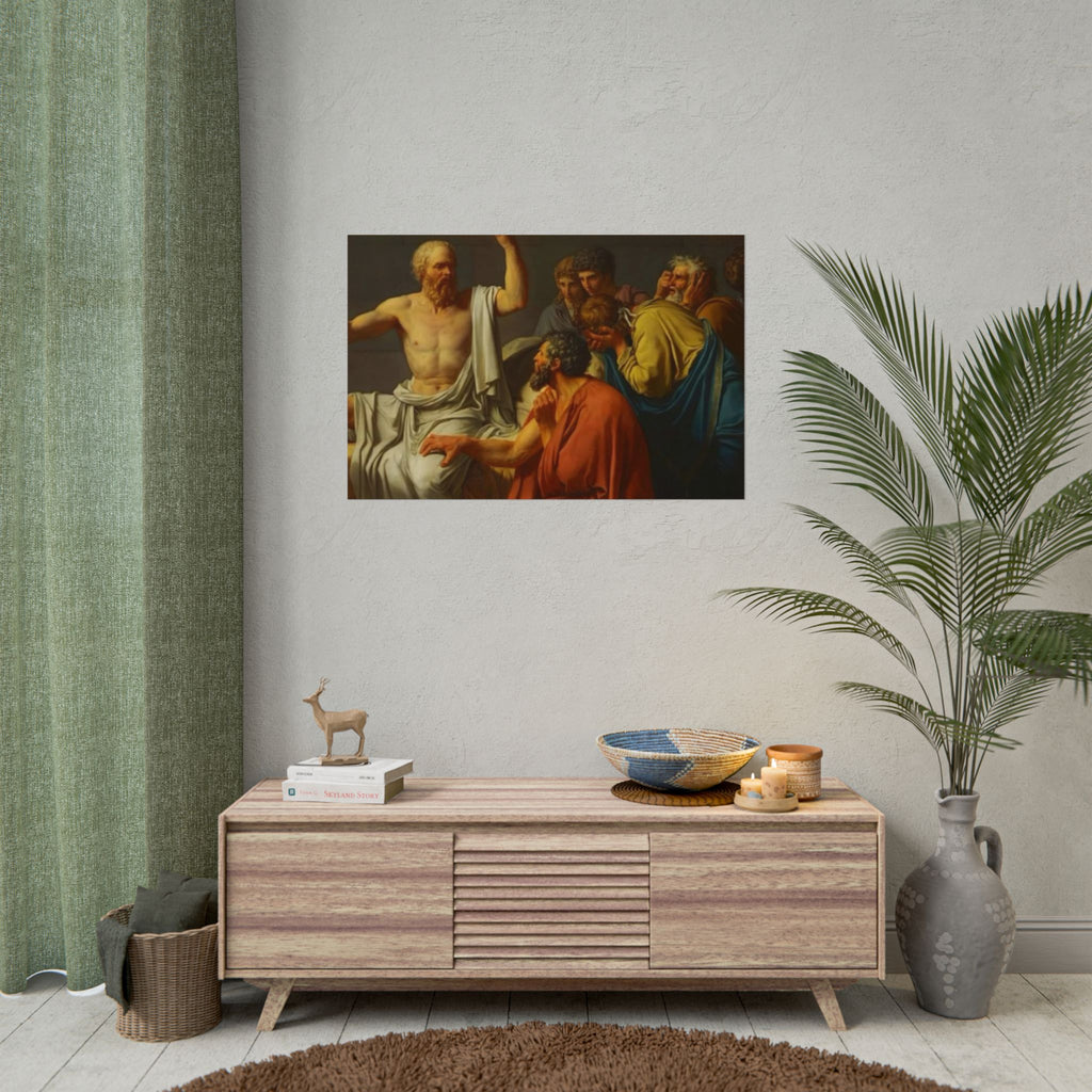 Socratic Debate Classical Art Poster
