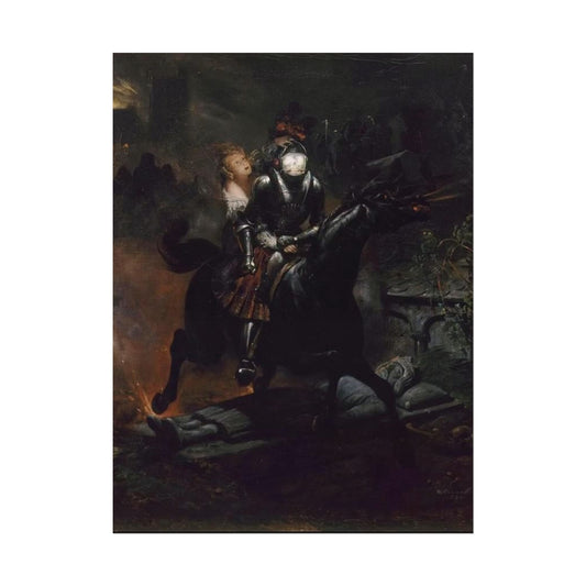 Medieval Knight Watercolor Poster