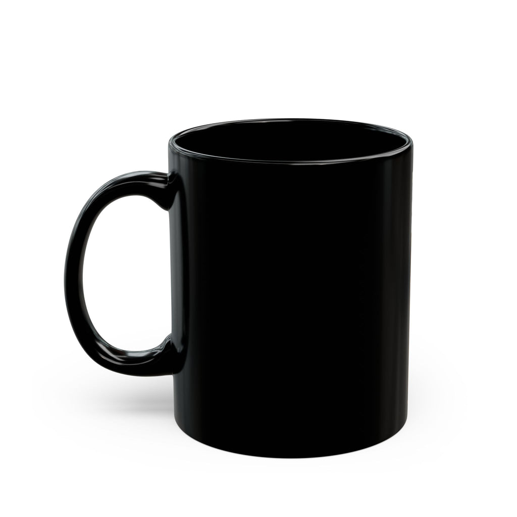Taza El ángel herido | Taza de cerámica negra