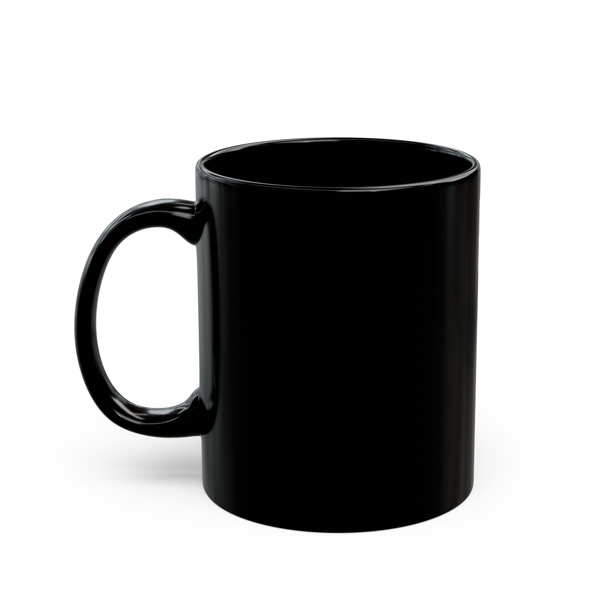 Taza El ángel herido | Taza de cerámica negra