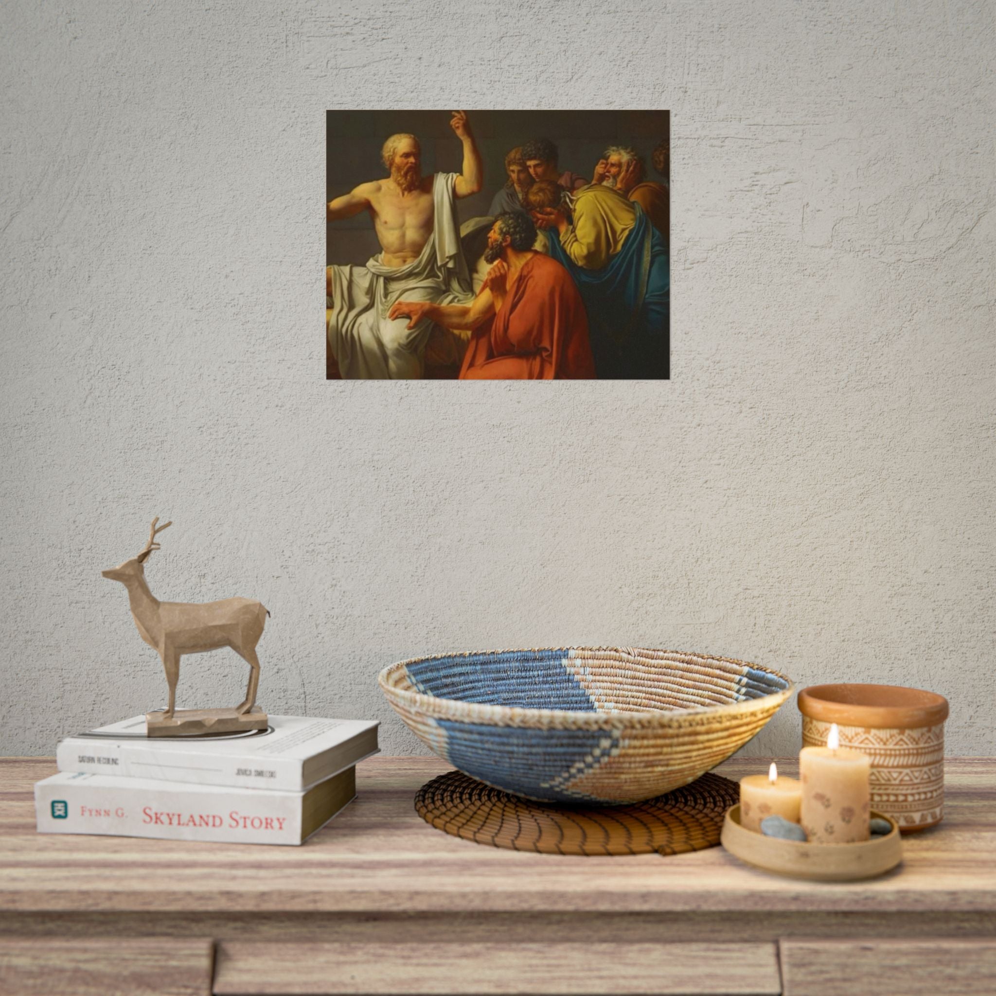 Socratic Debate Classical Art Poster