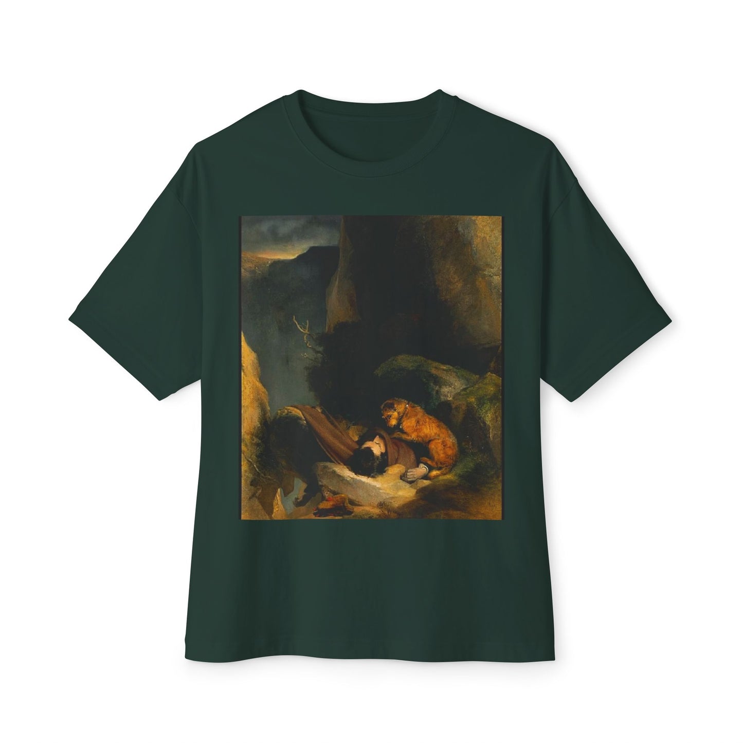 Artistic Vintage Painting Tee — Baroque Landscape Print