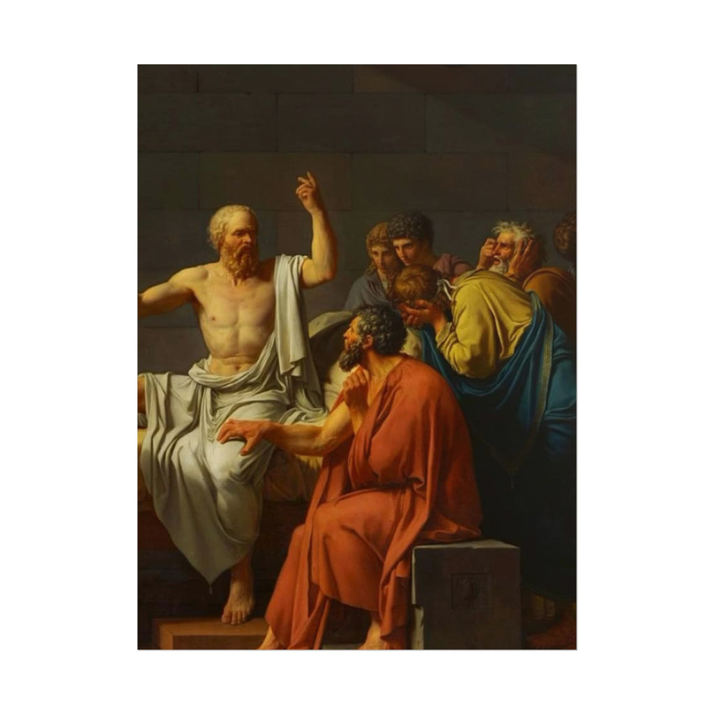 Socratic Debate Classical Art Poster