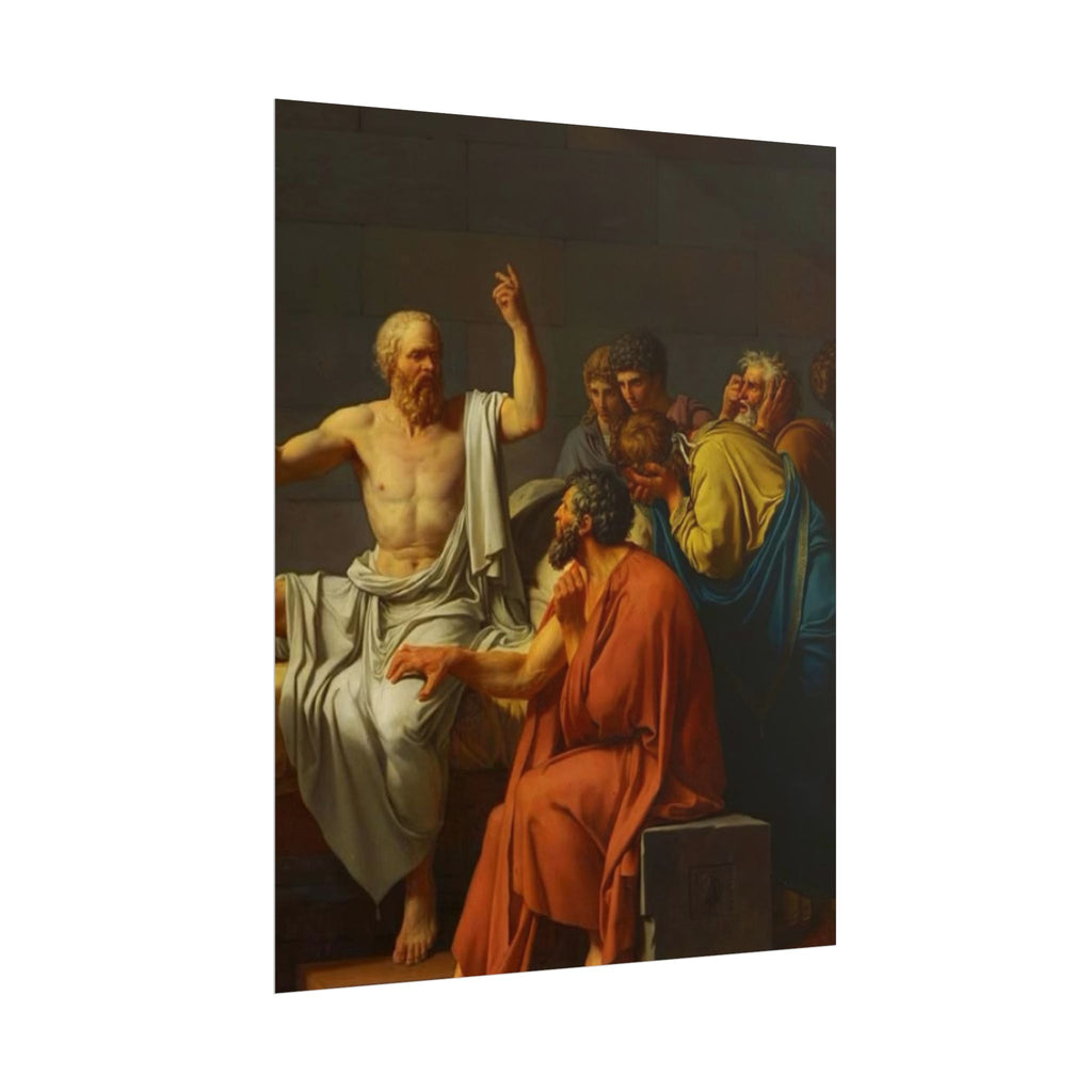 Socratic Debate Classical Art Poster