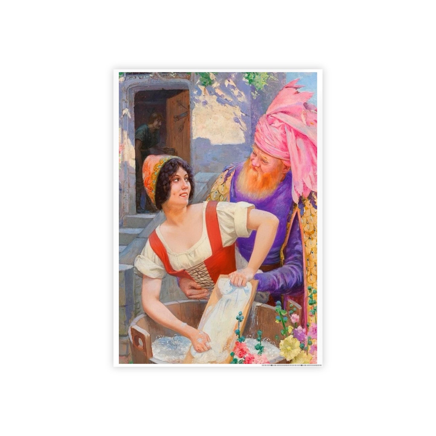 Vintage Romantic Art Poster — Classic Oil Painting Wall Print