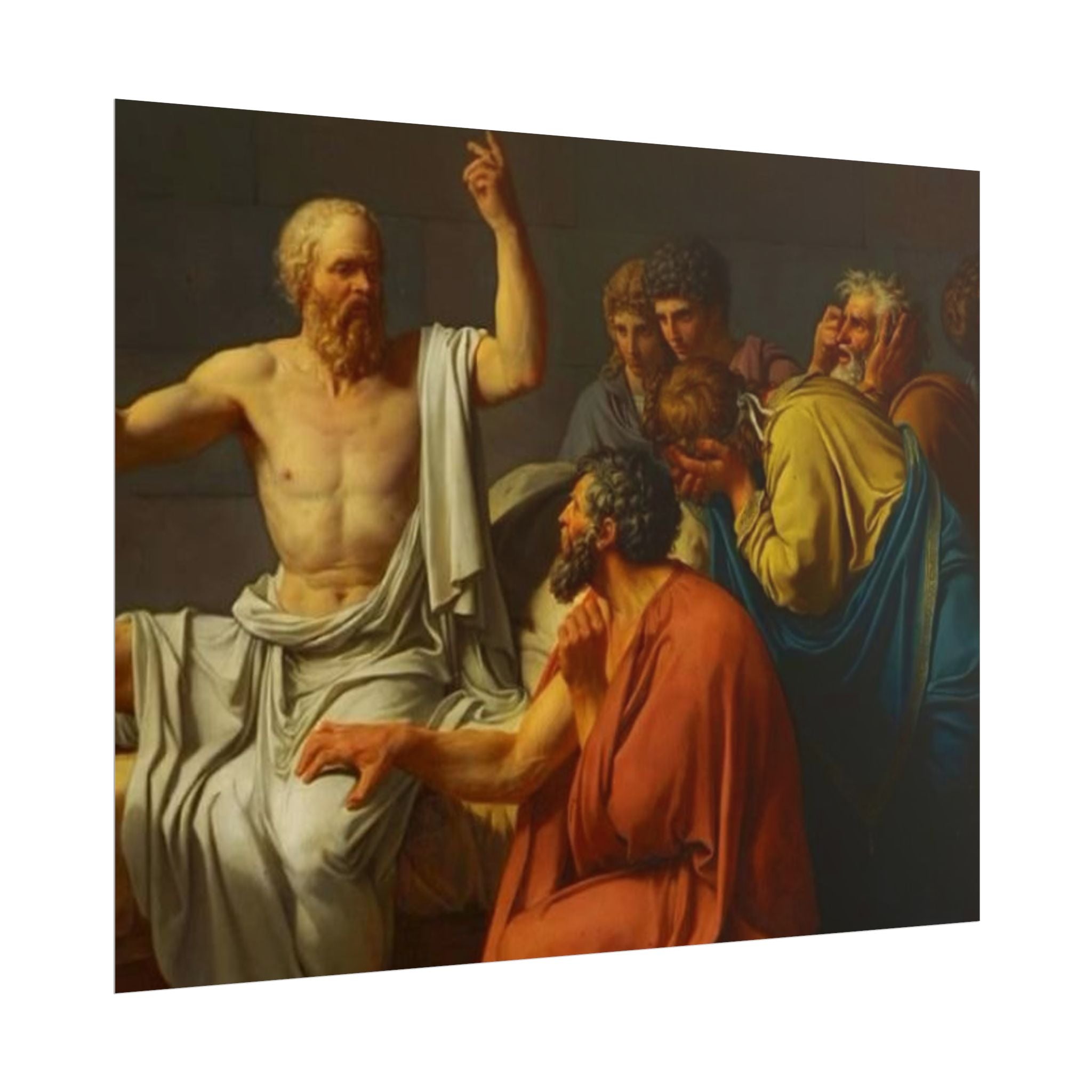 Socratic Debate Classical Art Poster