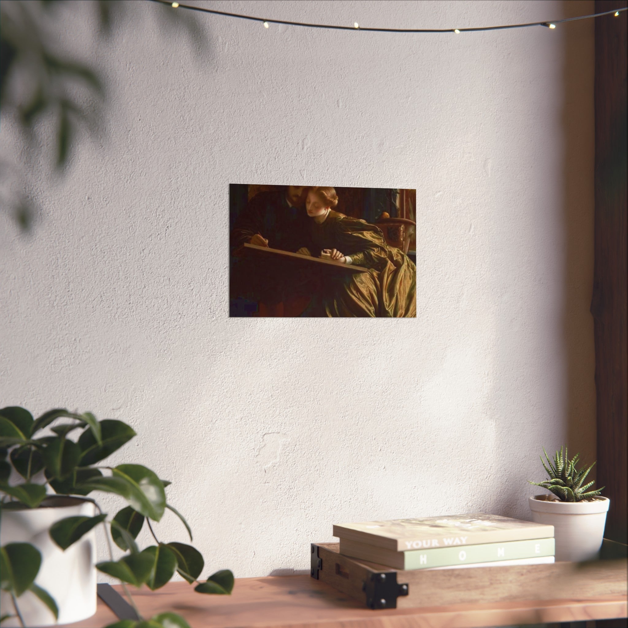 Fine Art Poster — Victorian Lovers Painting Wall Art Print