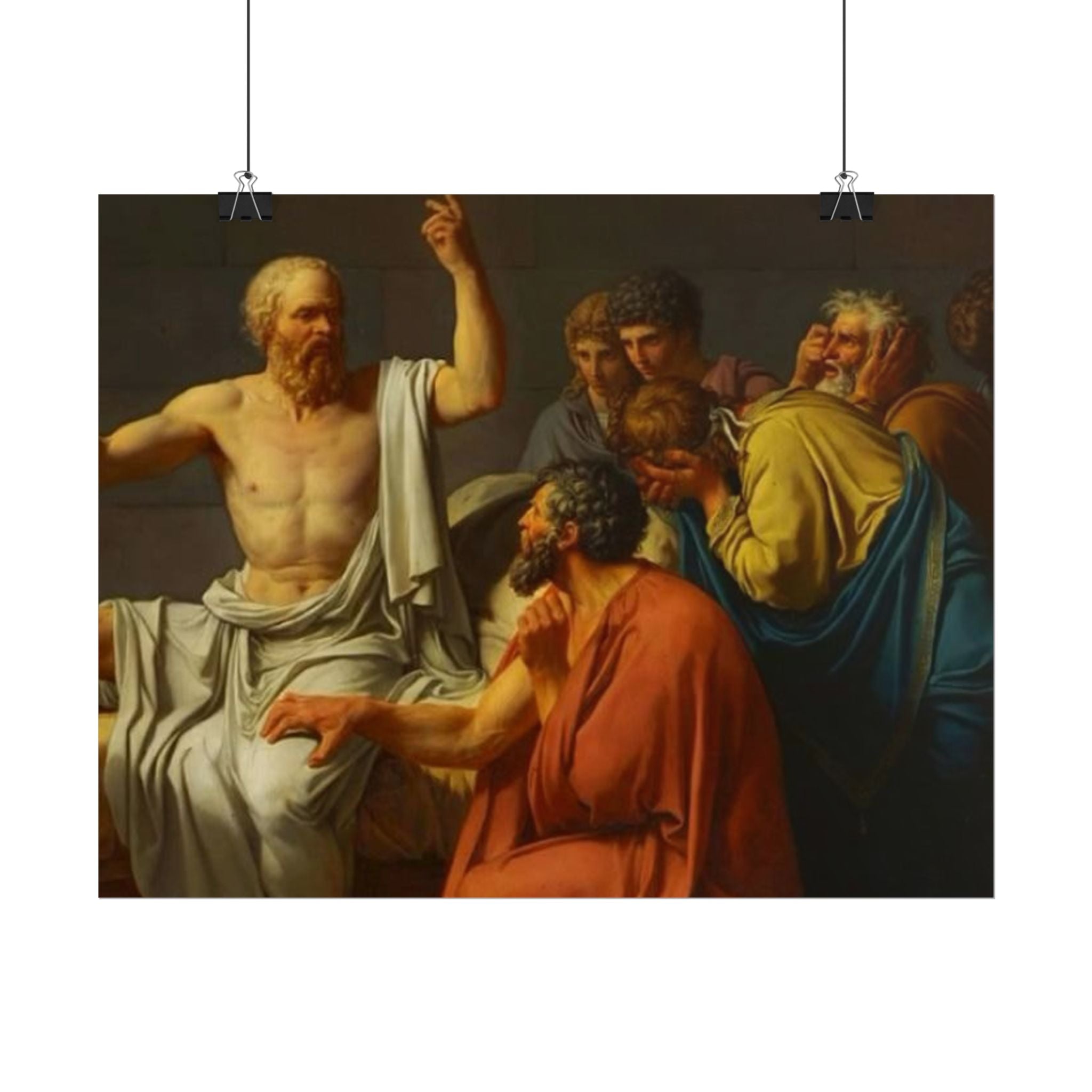 Socratic Debate Classical Art Poster