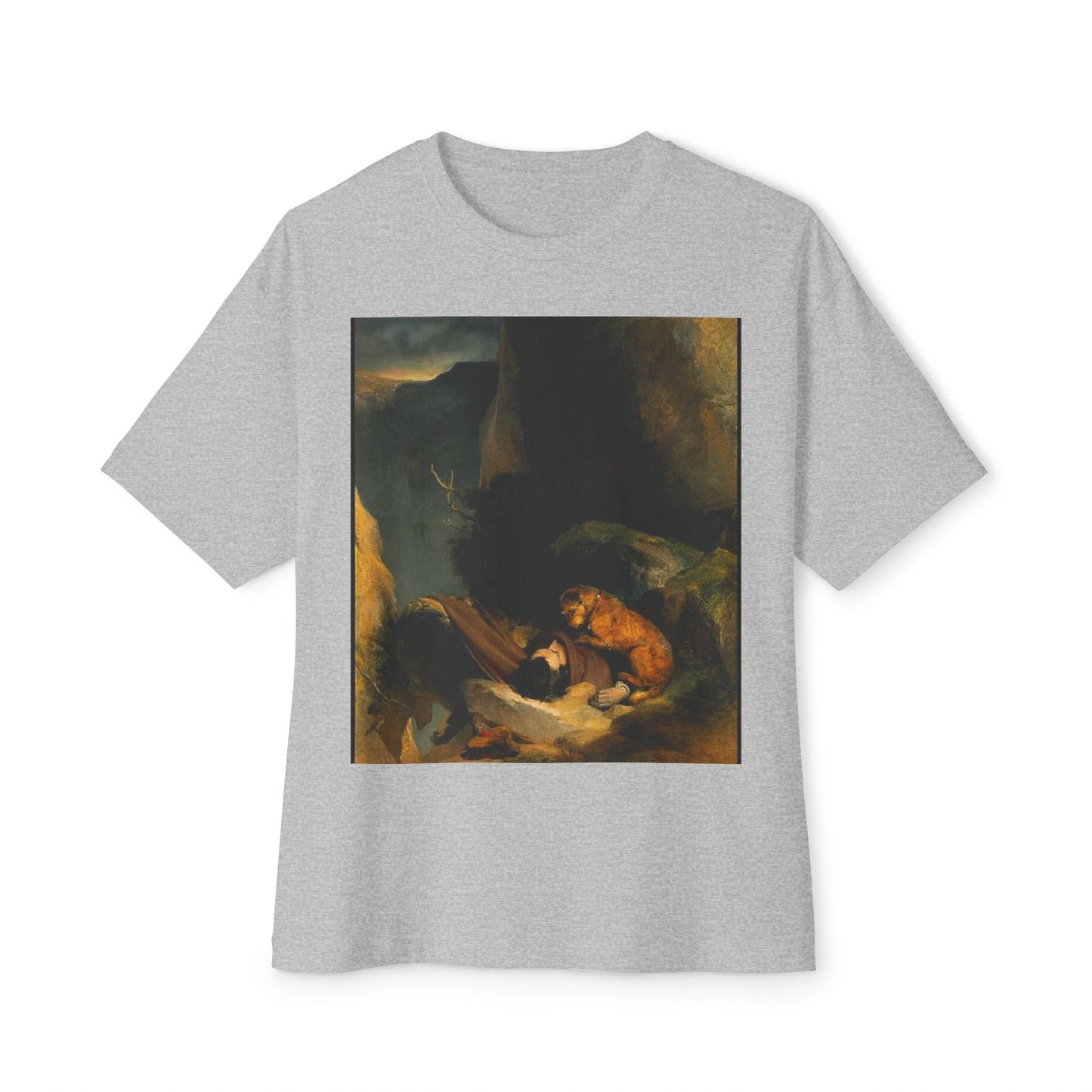 Artistic Vintage Painting Tee — Baroque Landscape Print