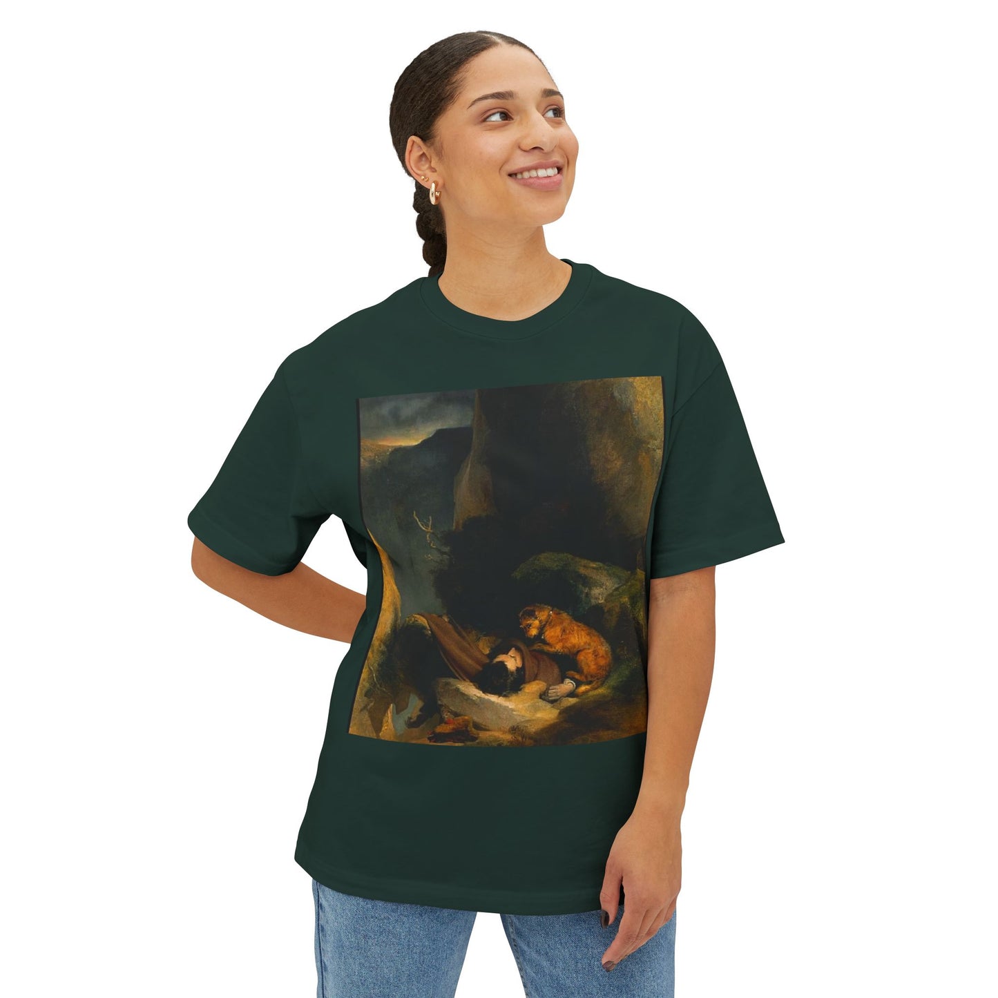 Artistic Vintage Painting Tee — Baroque Landscape Print