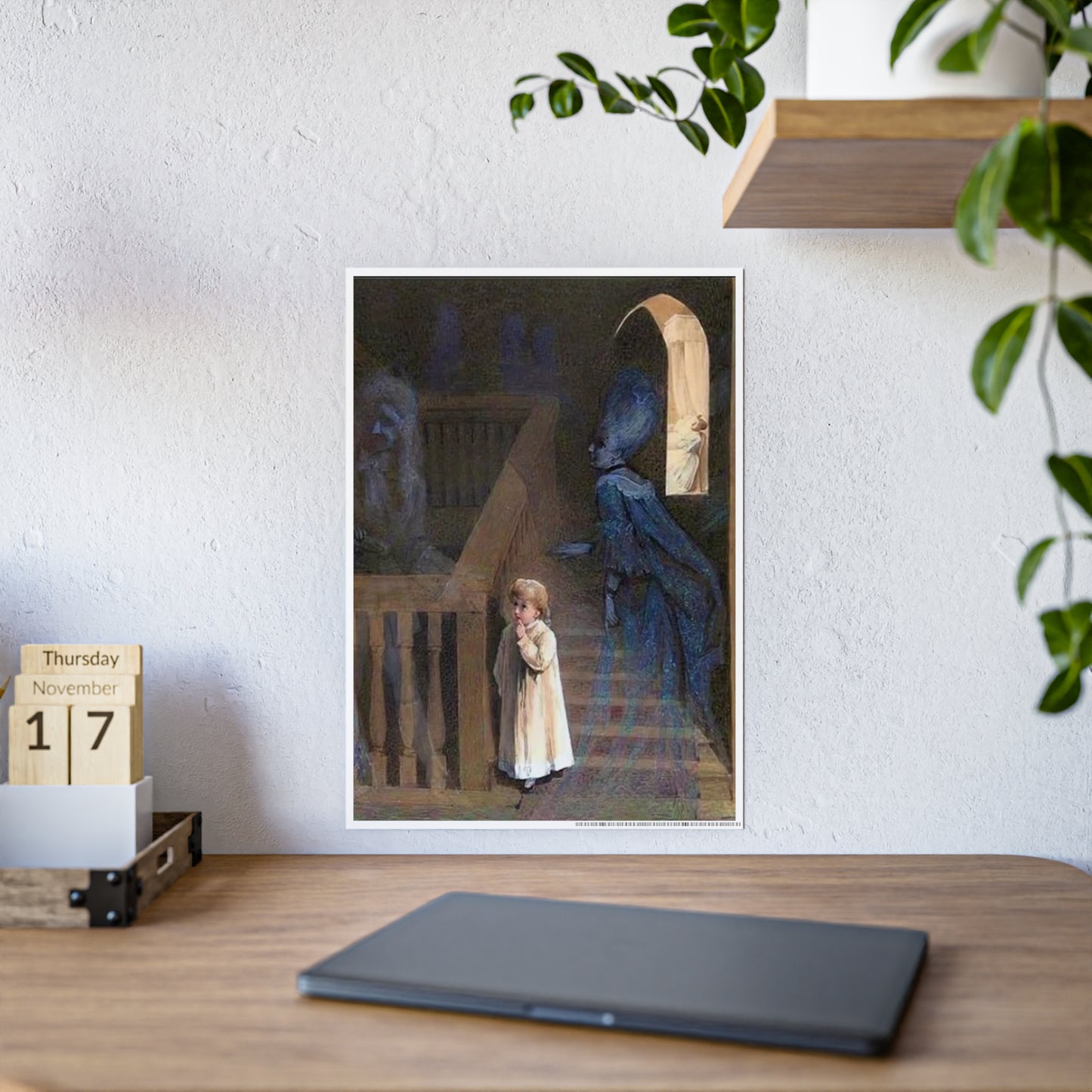 Victorian Ghost Child Poster — Vintage Haunting Art Print