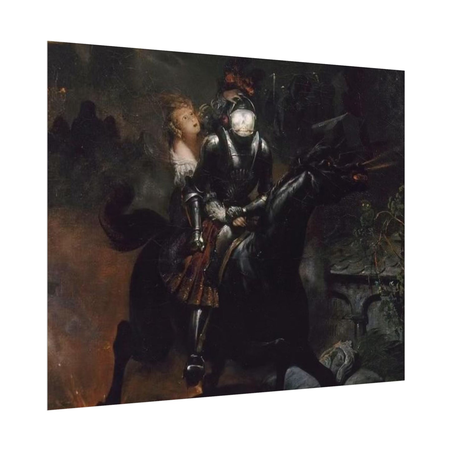 Medieval Knight Watercolor Poster