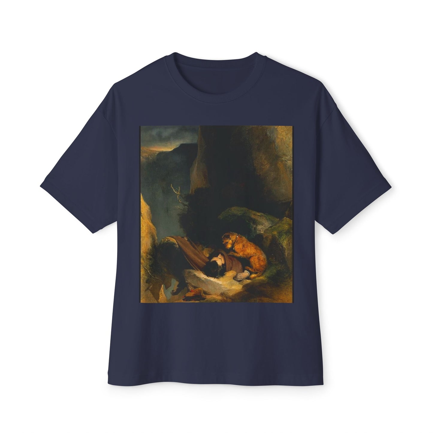 Artistic Vintage Painting Tee — Baroque Landscape Print