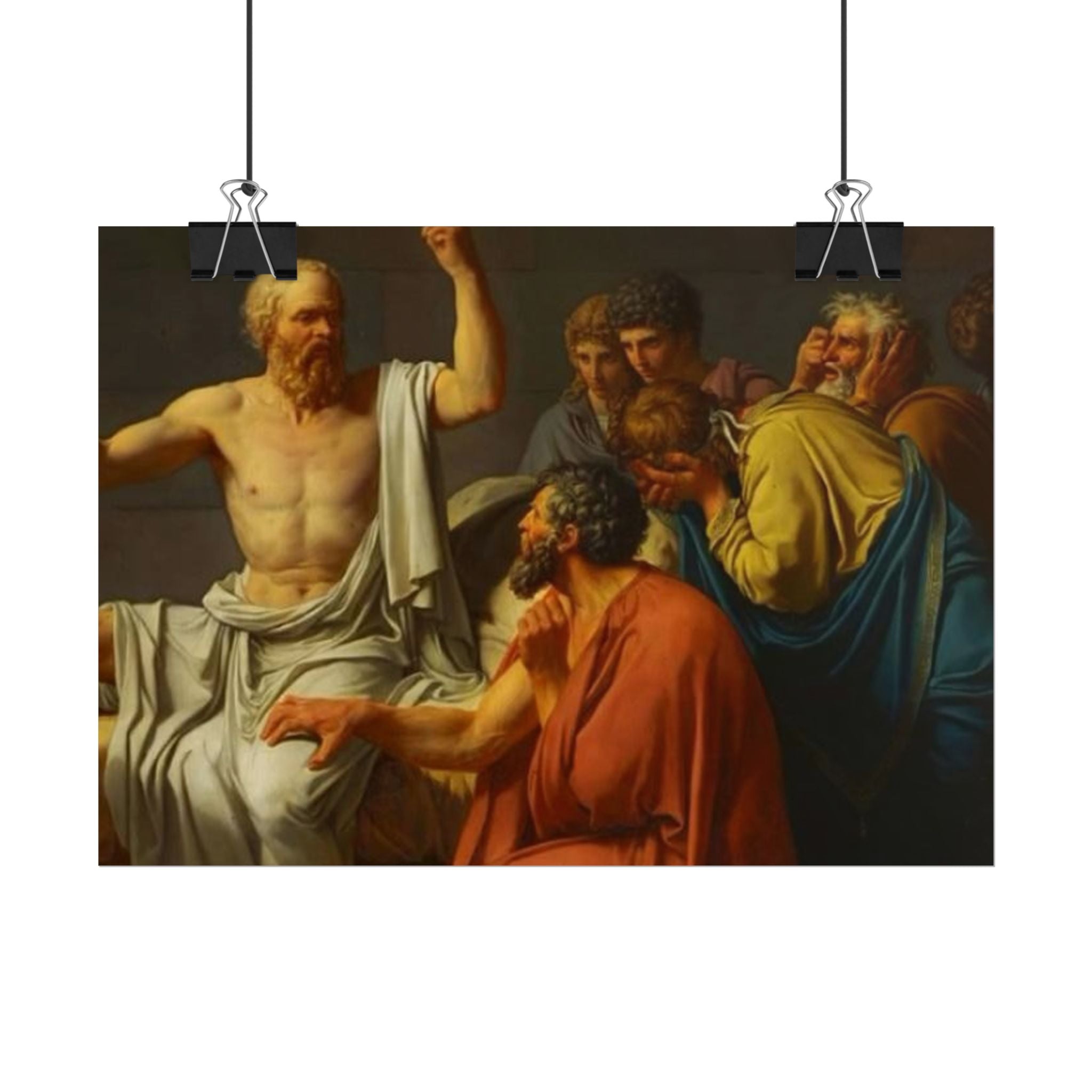 Socratic Debate Classical Art Poster