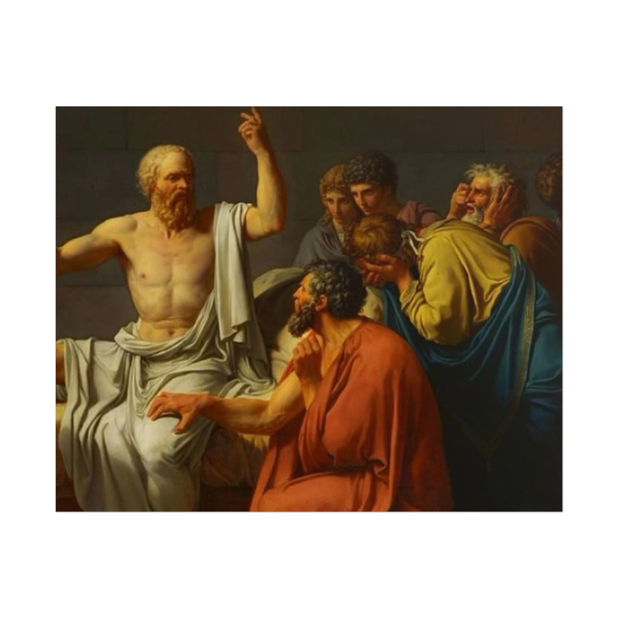 Socratic Debate Classical Art Poster
