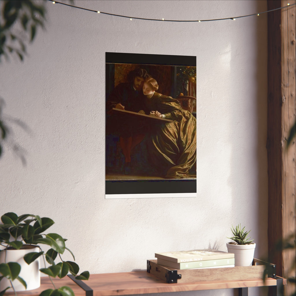 Fine Art Poster — Victorian Lovers Painting Wall Art Print