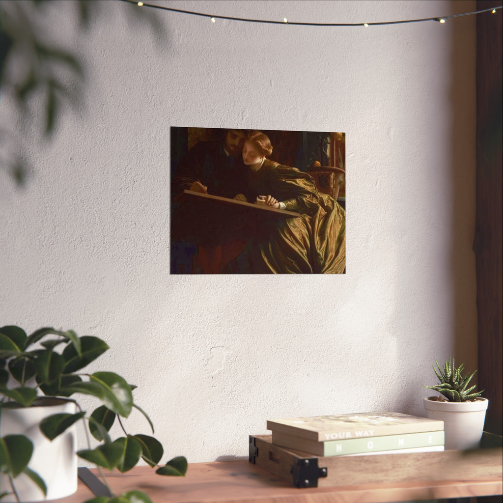 Fine Art Poster — Victorian Lovers Painting Wall Art Print